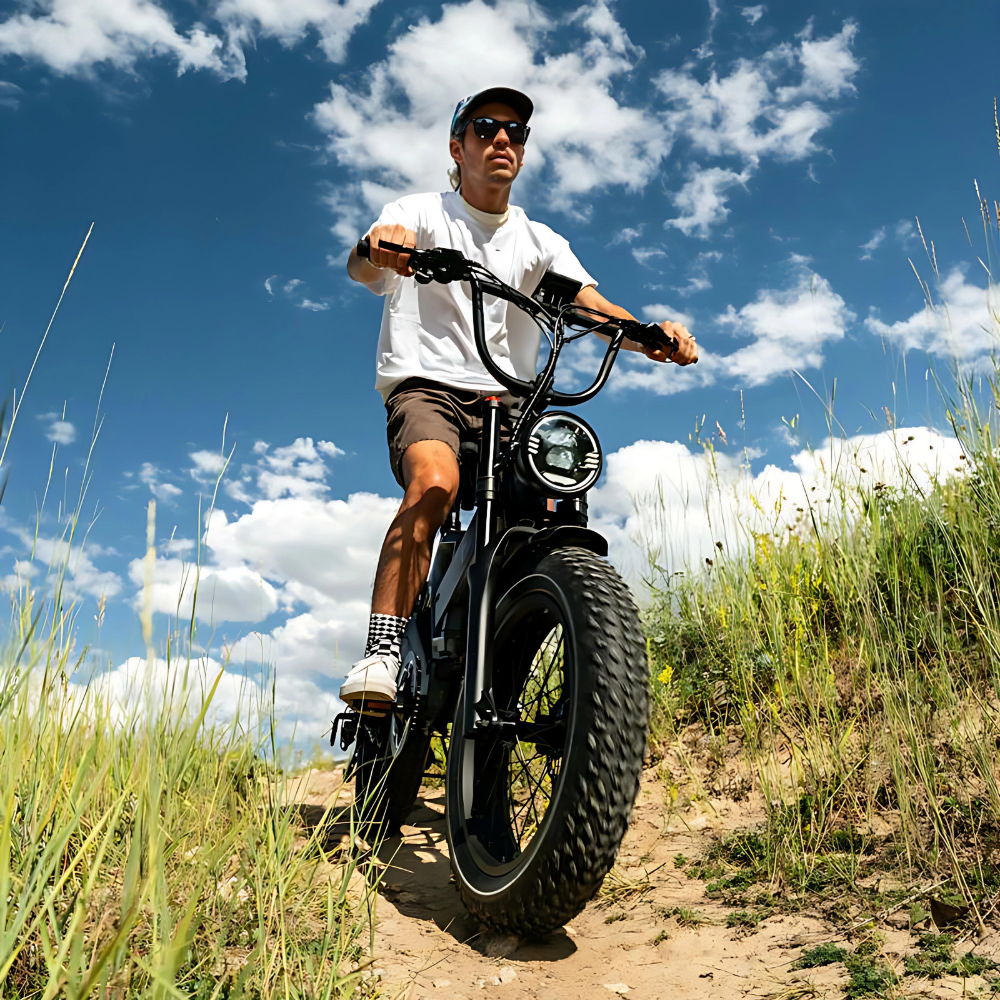 K6 Pro (K6F) Long Range upto 150KM Fat Tire E-bike 1500W(peak) 48v 25Ah