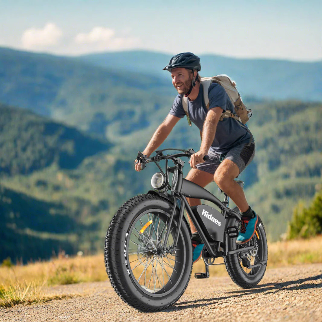 Hidoes® B3 1200W Electric Bike | Retro Style | 26" Fat tire | 55km/H