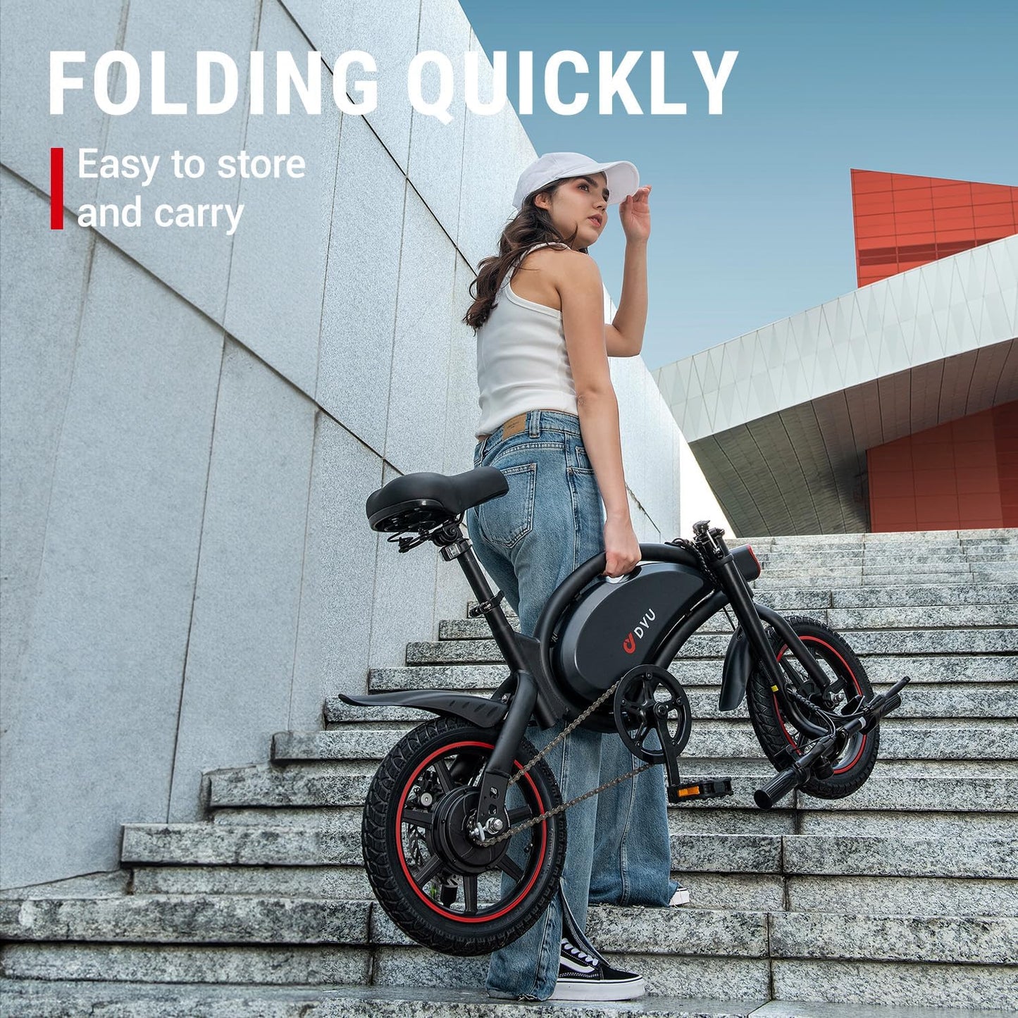 DYU D3F Electric Bike For Adults | 45km Long range