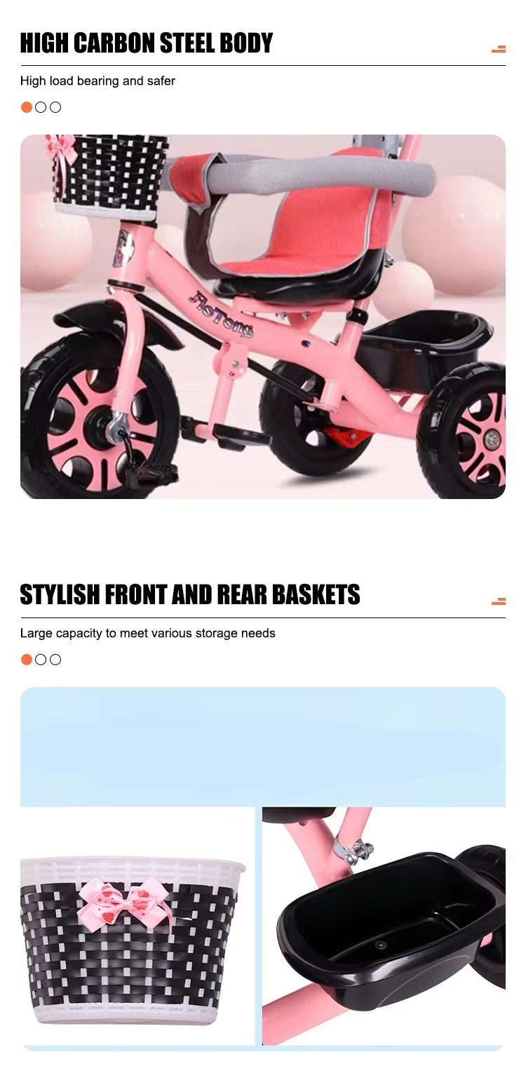 Kids 4 in 1 Tricycle stroller | Toddler Trike with canopy