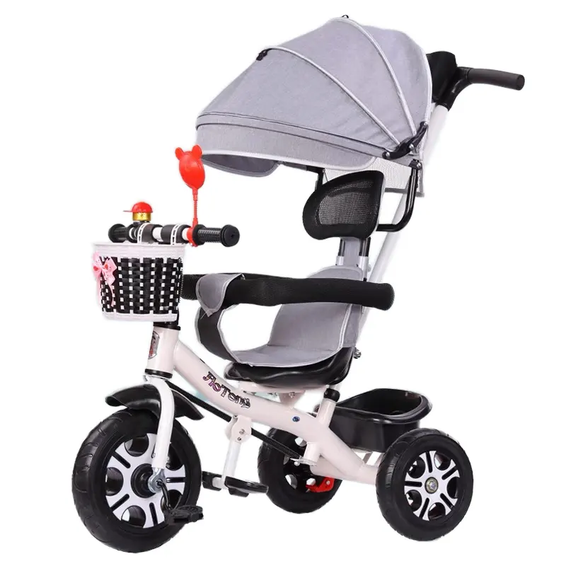 Kids 4 in 1 Tricycle stroller | Toddler Trike with canopy