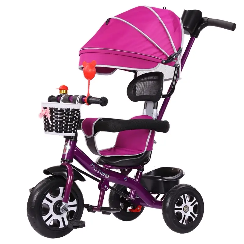 Kids 4 in 1 Tricycle stroller | Toddler Trike with canopy