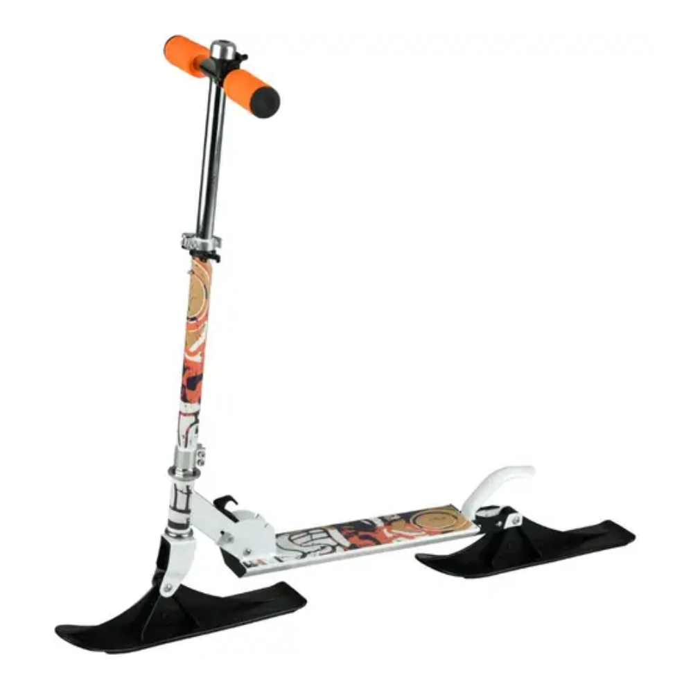 2-in-1 kids snow summer scooter