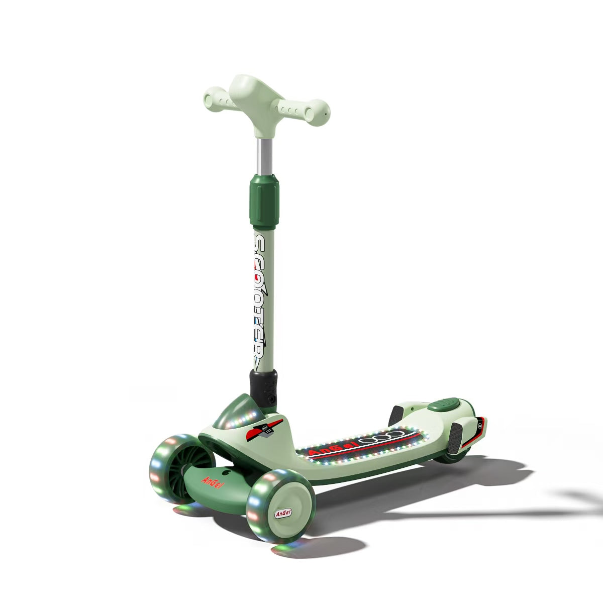 Kids 3 Wheels Foldable Kick Scooter | Music | Adjustable Height | lighting tires