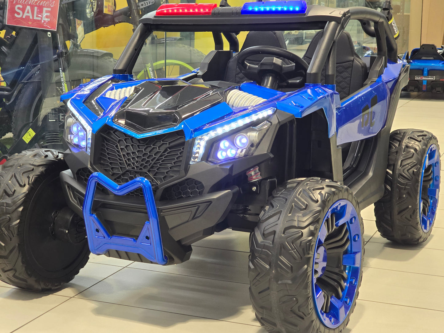 24 V 2 seater powerful UTV | EVA tires | Premium quality | Bluetooth, USB, MP3 | Remote control