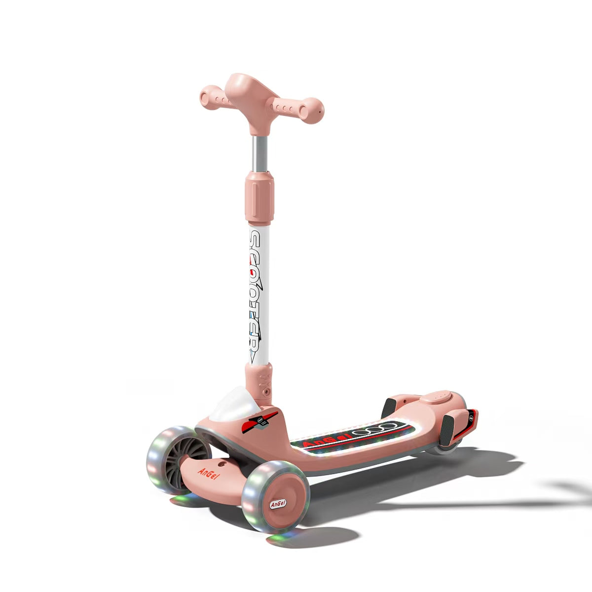 Kids 3 Wheels Foldable Kick Scooter | Music | Adjustable Height | lighting tires