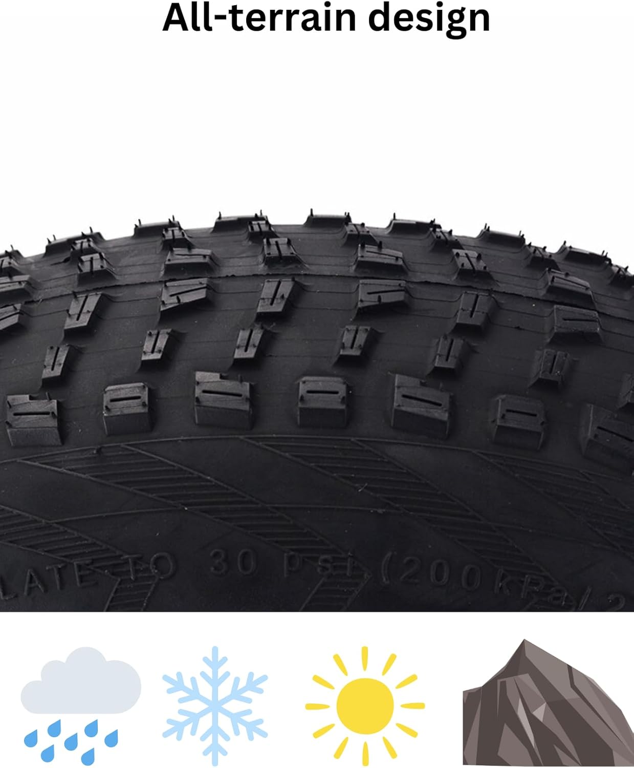 CST 20x4 Fat Tire For Bike And Ebike, Summer And Winter Snow Tire, On And Off Road.