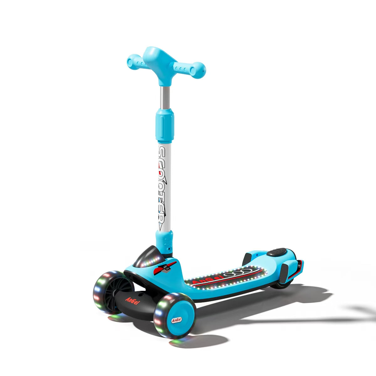 Kids 3 Wheels Foldable Kick Scooter | Music | Adjustable Height | lighting tires