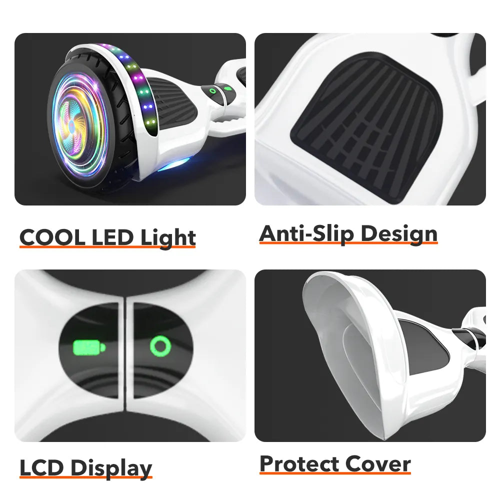 Self Balancing Hover HK-X5 6.5" | Bluetooth Speaks | App feature | 700W |