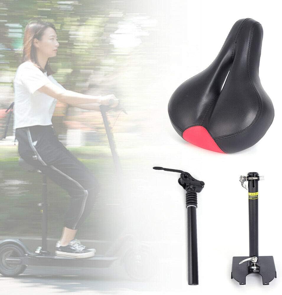 Electric Scooter Seat Compatible with HK7Pro, Xiaomi M365 Folding Seat Shock Absorber Adjustable Electric Saddle Seat Iron Cushion