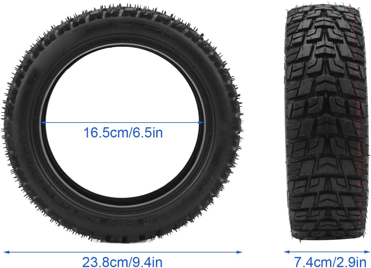 10X2.75-6.5 Tubeless Tire ,Electric Scooter Tire Outer Tire 10 Inch Off Road Tubeless Tyre Replacement for iENYRID Es1, Scorpion ,Speedway 5 Dualtron 3 Electric Scooter