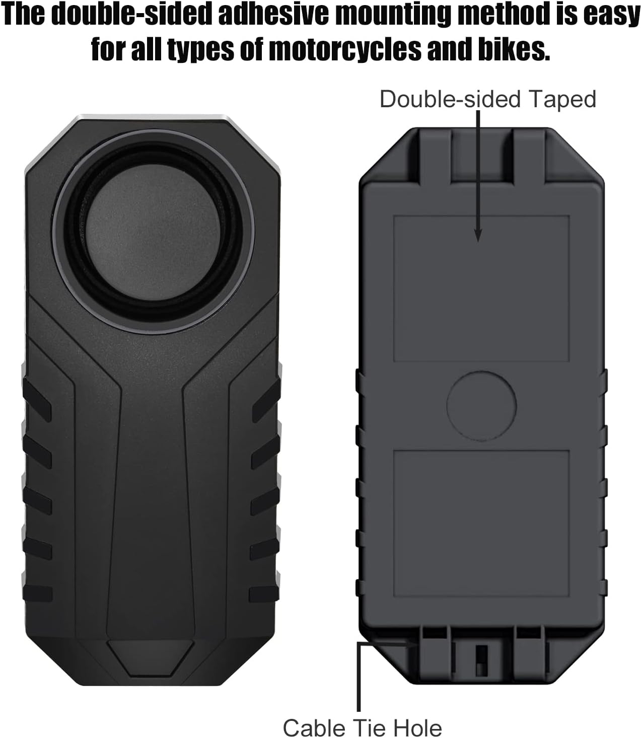 Bike Alarm with Remote, Bicycle Alarm System Anti Theft, Wireless Motorcycle Alarm for Electric Bike Tricycle Mobility Scooter Ebike Cycling Security Vibration Sensing 113db Loud Waterproof