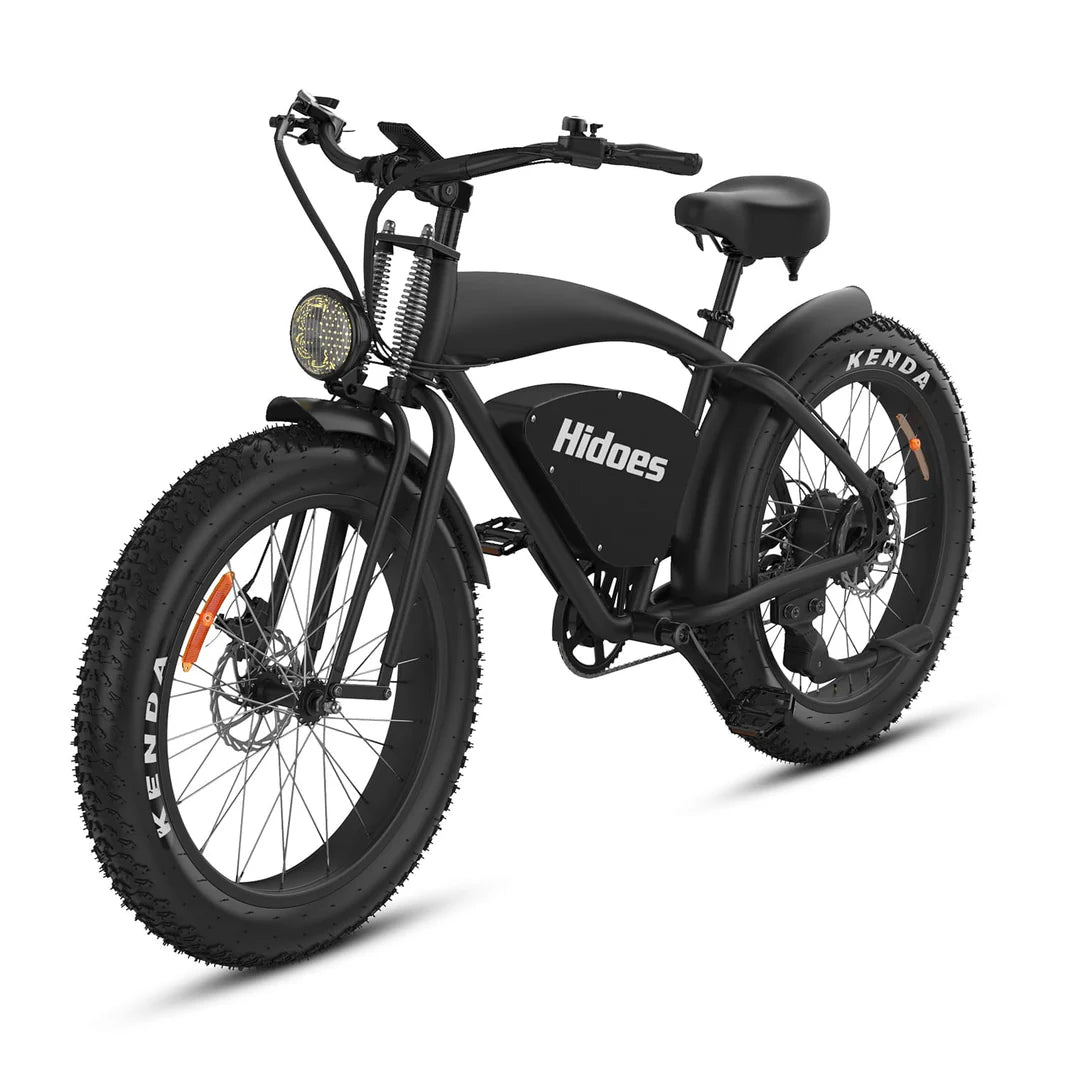 Hidoes® B3 1200W Electric Bike | Retro Style | 26" Fat tire | 55km/H