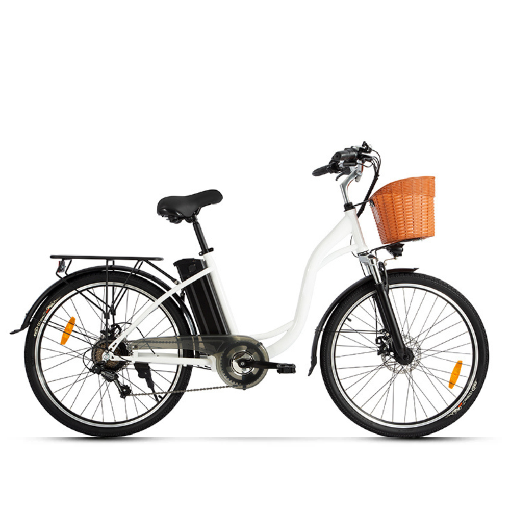 HK-C6 | Step-Thru Electric Bike | Motor 500-750W | 48V 12.5Ah removeable battery | 6 Speed Shimano