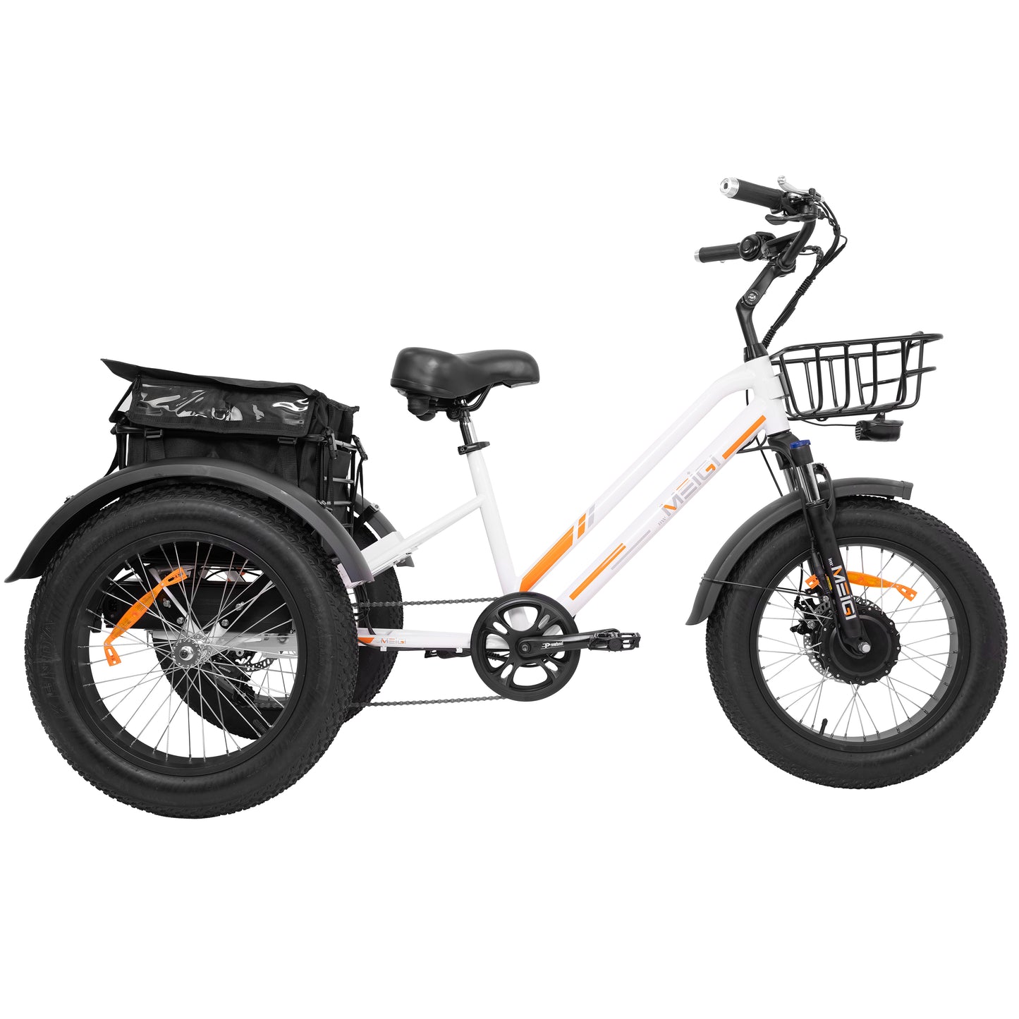 ZEUS Fat Tire Electric Trike | Bafang Motor | Front & Rear Basket
