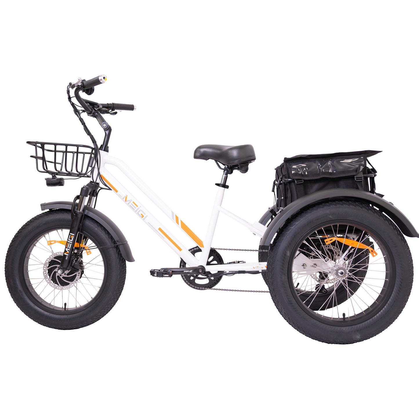 ZEUS Fat Tire Electric Trike | Bafang Motor | Front & Rear Basket