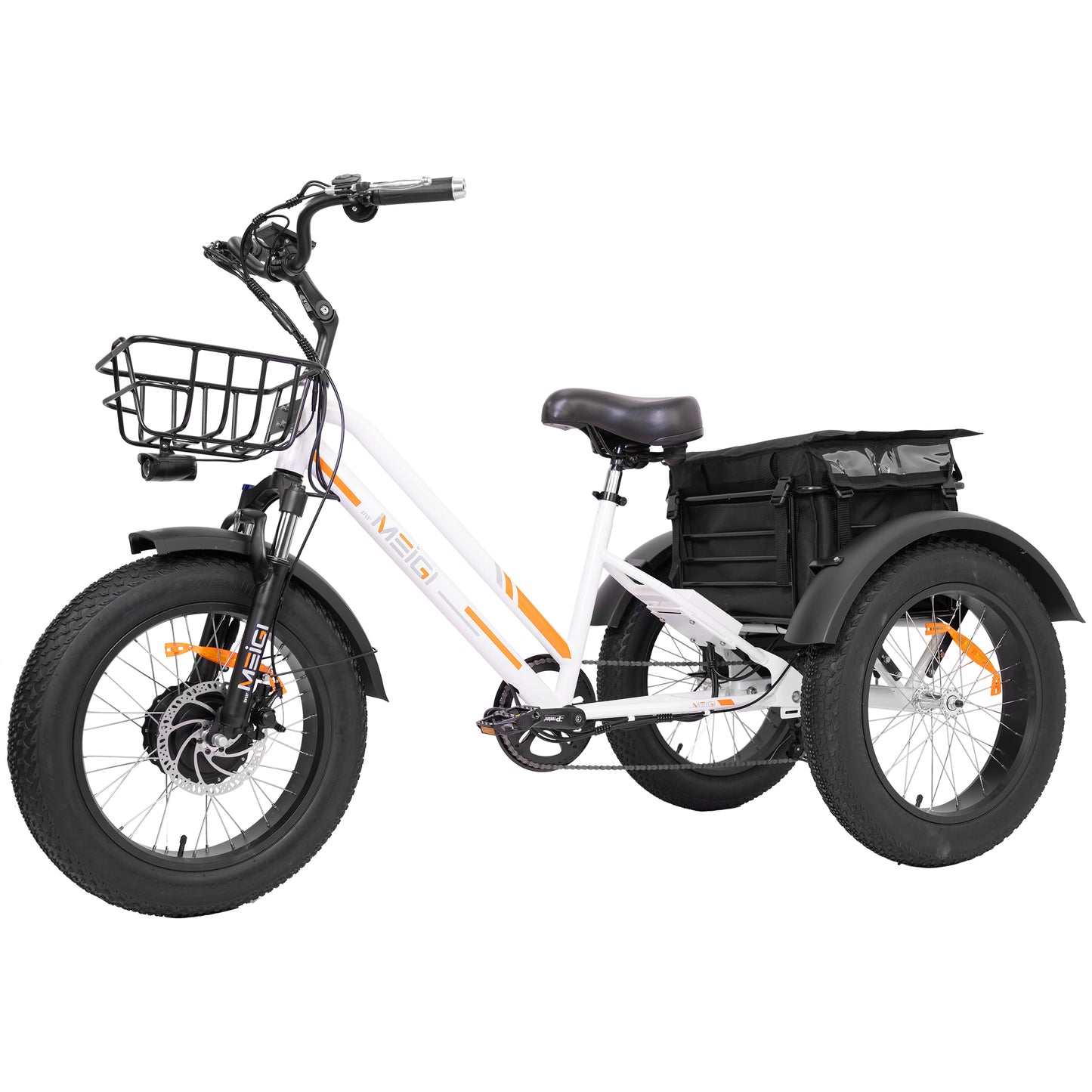 ZEUS Fat Tire Electric Trike | Bafang Motor | Front & Rear Basket