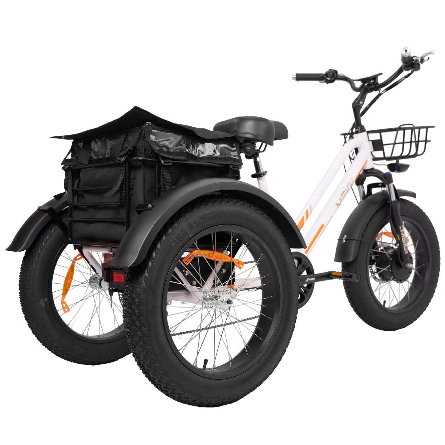 ZEUS Fat Tire Electric Trike | Bafang Motor | Front & Rear Basket