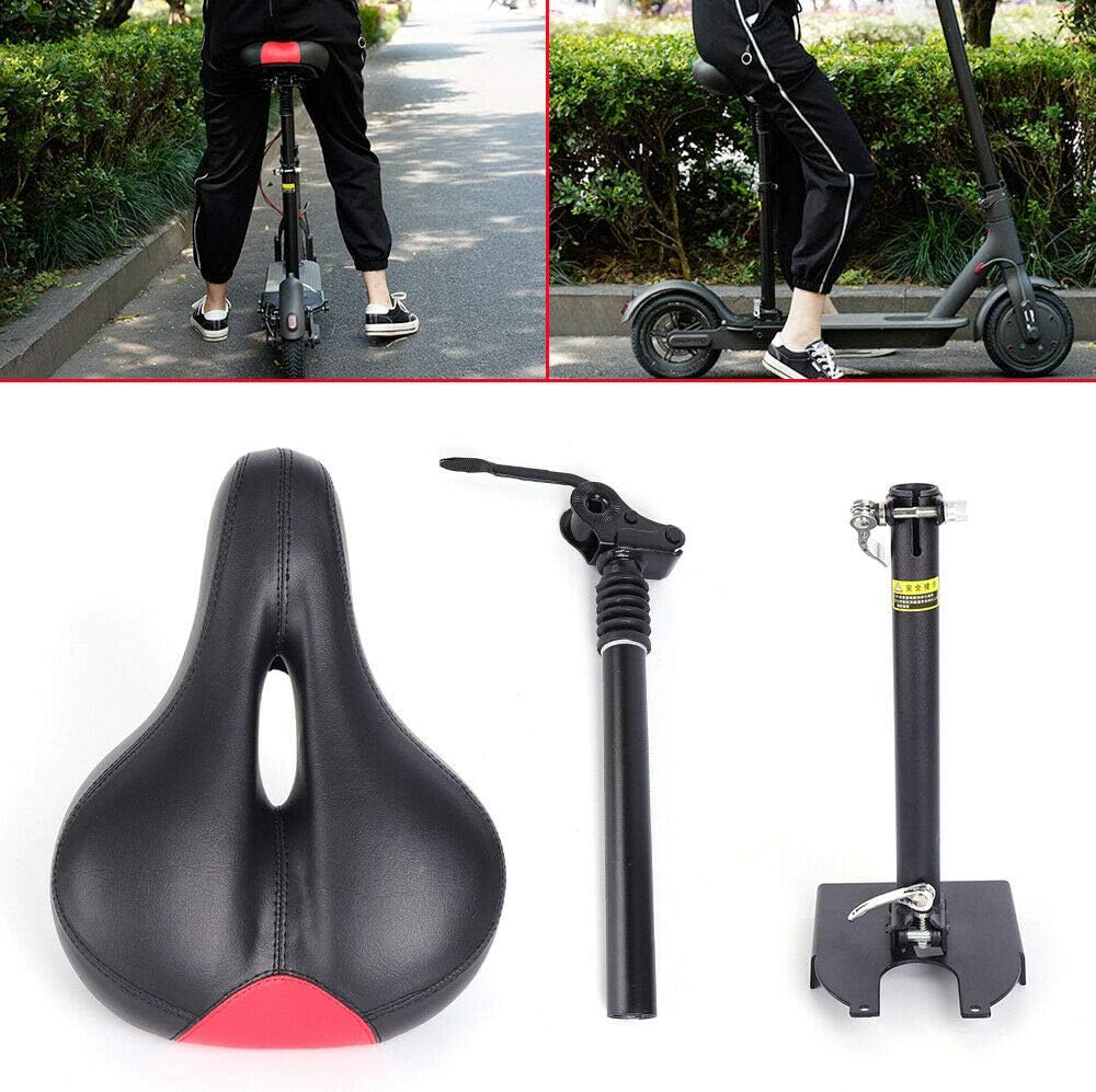 Electric Scooter Seat Compatible with HK7Pro, Xiaomi M365 Folding Seat Shock Absorber Adjustable Electric Saddle Seat Iron Cushion