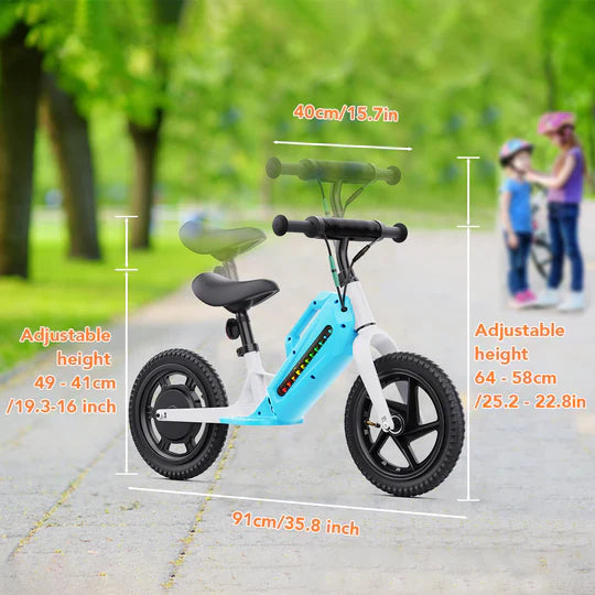 AOKDA K8 21.6V/5.2Ah 180W Kids Electric Balance Bike with BT Speakers
