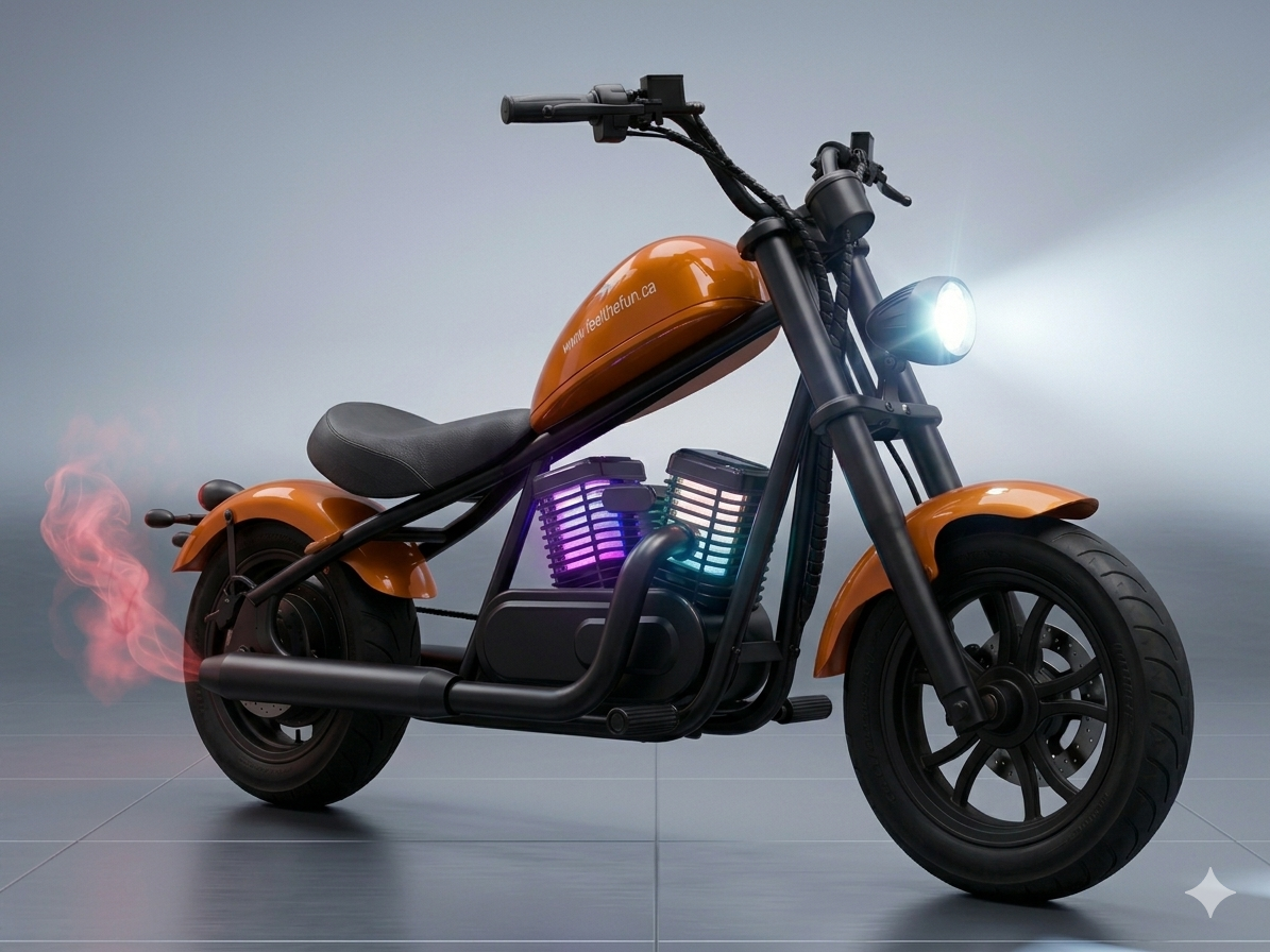 Kids Harley Style Motorcycle 
Real roaring Harley sound with throttle and Smoke