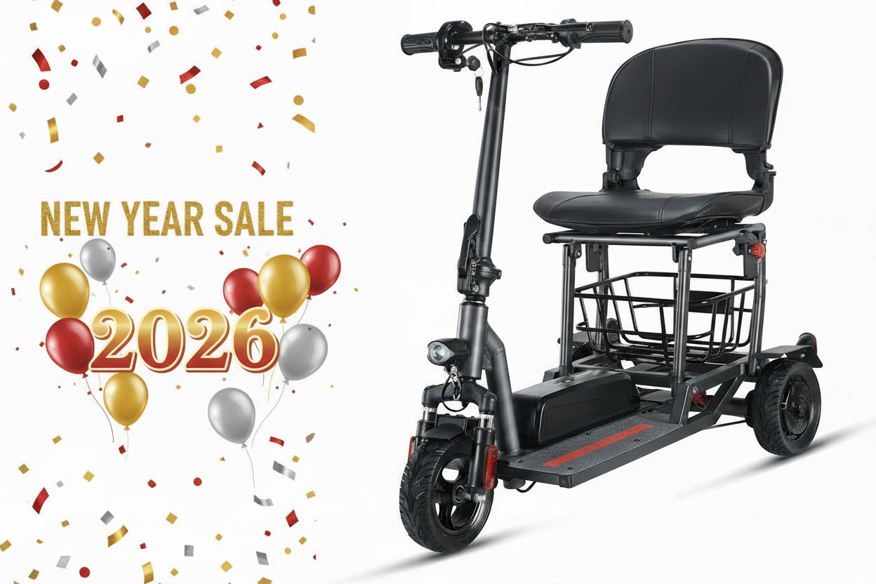 Freedom-3 Foldable Electric Mobility Scooter | 350W | Long Range | Removeable battery